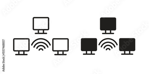 Local network icon Vector simple flat graphic illustration.