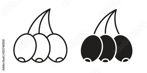 Jujube icon Vector simple flat graphic illustration.