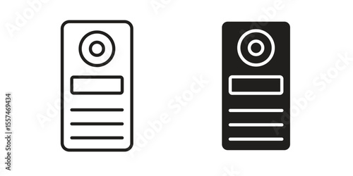 Intercom icon Vector simple flat graphic illustration.