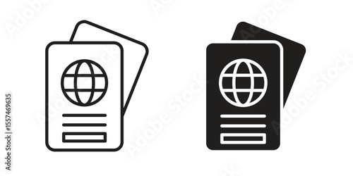 Immigration icon Vector simple flat graphic illustration.