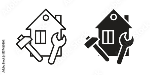 Home repair icon Vector simple flat graphic illustration.