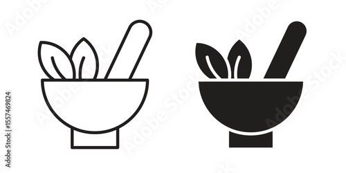 Herbal medicine icon Vector simple flat graphic illustration.