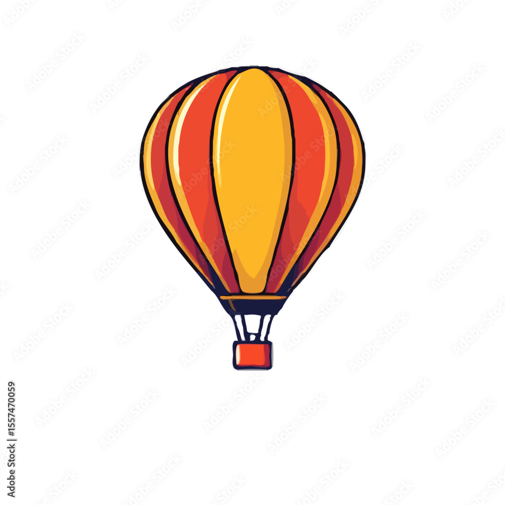 Obraz premium Refined 3D Air Balloon