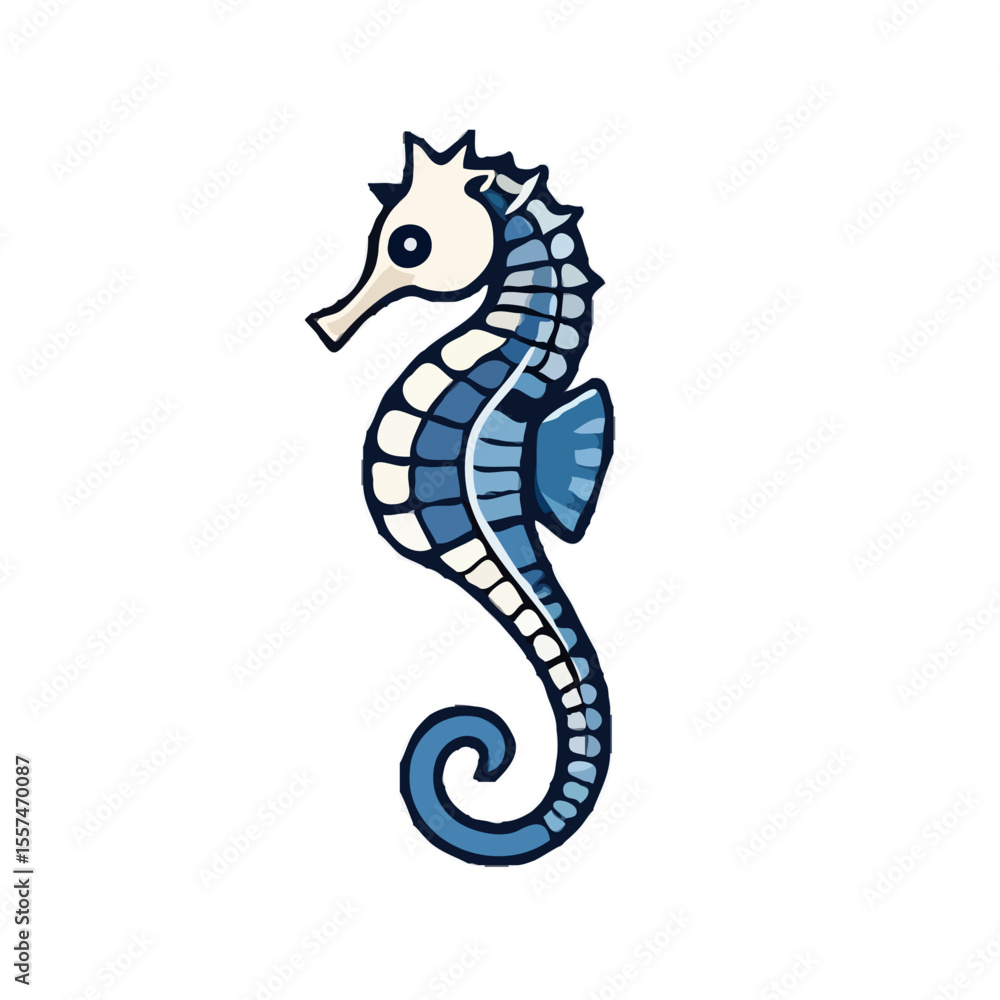 Fototapeta premium Simple Sea Horse Design