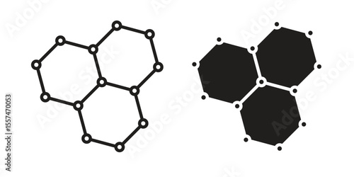 Graphene icon Vector simple flat graphic illustration.