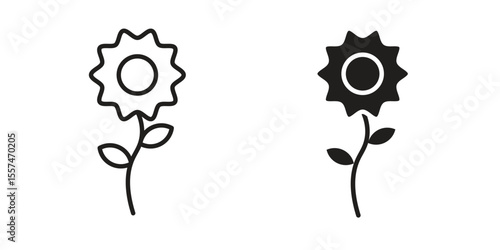 Gerbera icon Vector simple flat graphic illustration.