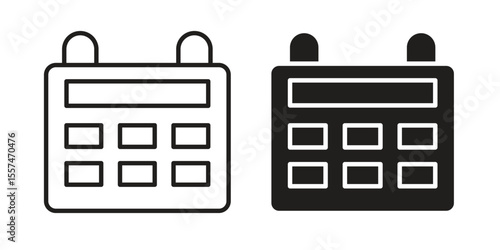 Fiscal year icon Vector simple flat graphic illustration.