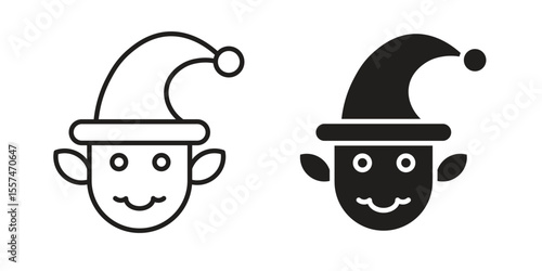 Elf icon Vector simple flat graphic illustration.