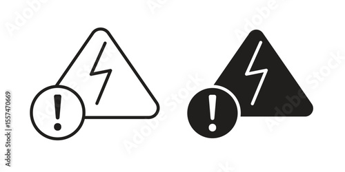 Electric Problem icon Vector simple flat graphic illustration.