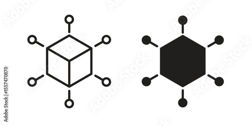 Distribution box icon Vector simple flat graphic illustration.