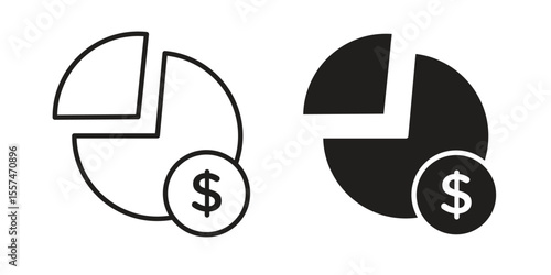 Dividend yield icon Vector simple flat graphic illustration.