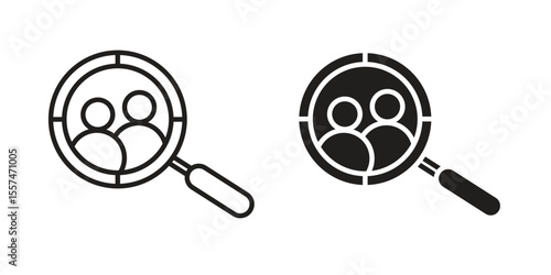 Demographics icon Vector simple flat graphic illustration.