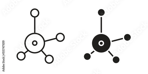 Decentralized icon Vector simple flat graphic illustration.