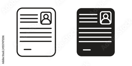 Curriculum icon Vector simple flat graphic illustration.