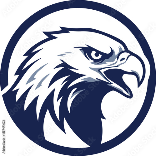 Wallpaper Mural Majestic Eagle Head Illustration A Powerful Symbol of Freedom and Strength Torontodigital.ca