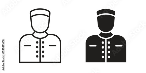 Concierge icon Vector simple flat graphic illustration.