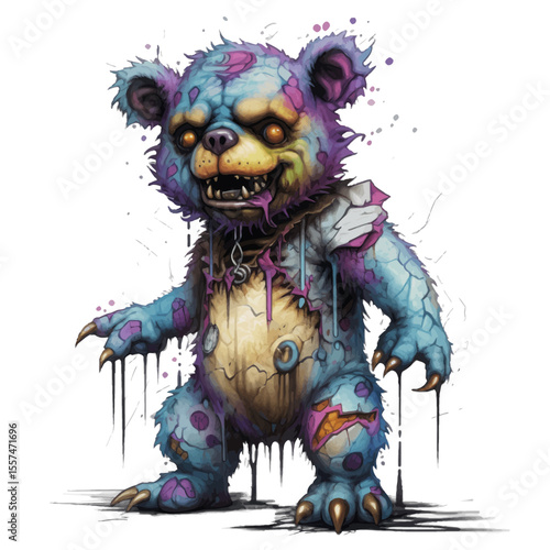 cartoon zombie monster
