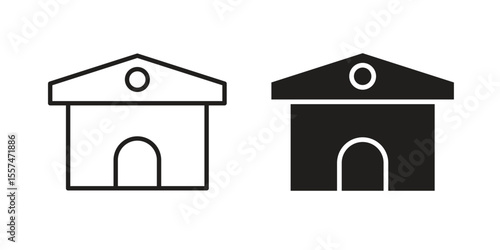 City hall icon Vector simple flat graphic illustration.