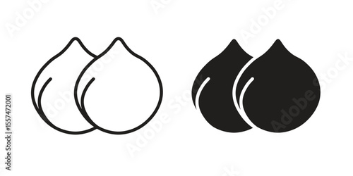 Chickpeas hummus icon Vector simple flat graphic illustration.