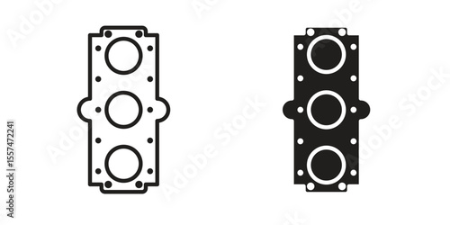 Car gasket icon Vector simple flat graphic illustration.