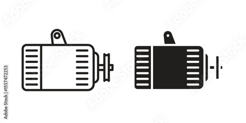 Car alternator icon Vector simple flat graphic illustration.