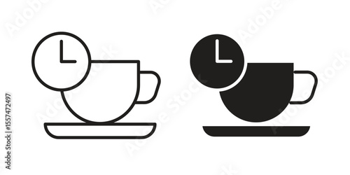 Break icon Vector simple flat graphic illustration.