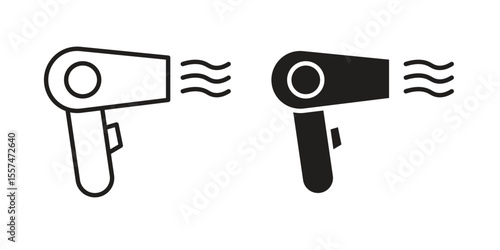 Blow dryer icon Vector simple flat graphic illustration.