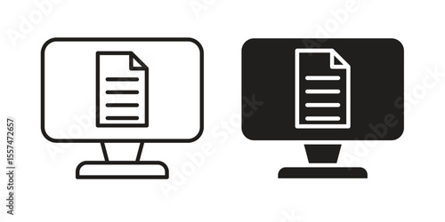 Blended learning icon Vector simple flat graphic illustration.