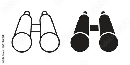 Binoculars icon vector, Symbol, logo illustrations