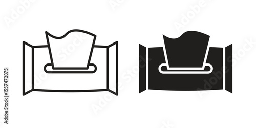 baby wipe icon Vector simple flat graphic illustration.