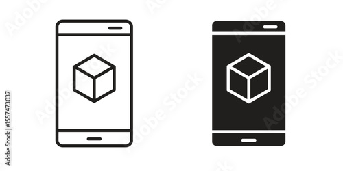 Ar apps icon Vector simple flat graphic illustration.