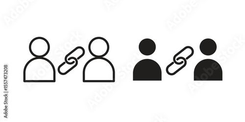 Affiliate link icon Vector simple flat graphic illustration.