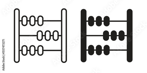 Abacus icon Vector simple flat graphic illustration.