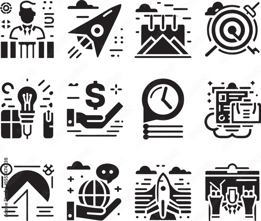 Naklejka premium set of vector arrows business