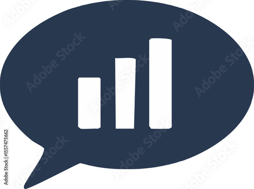 Icône de messagerie avec graphique intégré