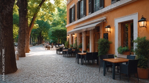 Relaxing in a charming italian street rome travel experience serene environment captivating views vacation bliss
