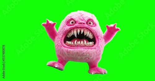 funny cartoon monster loop animation gif