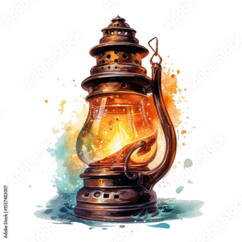 old oil lamp