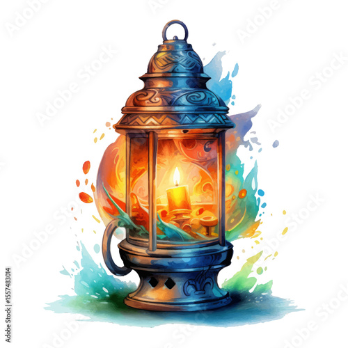 lantern with candle