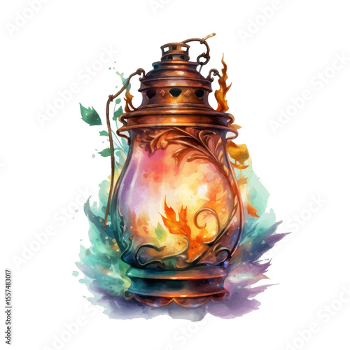 old oil lamp
