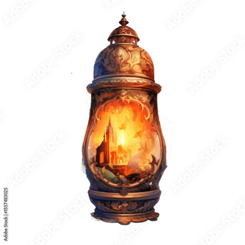 old oil lamp