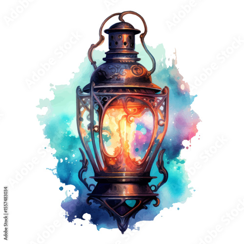 old oil lamp