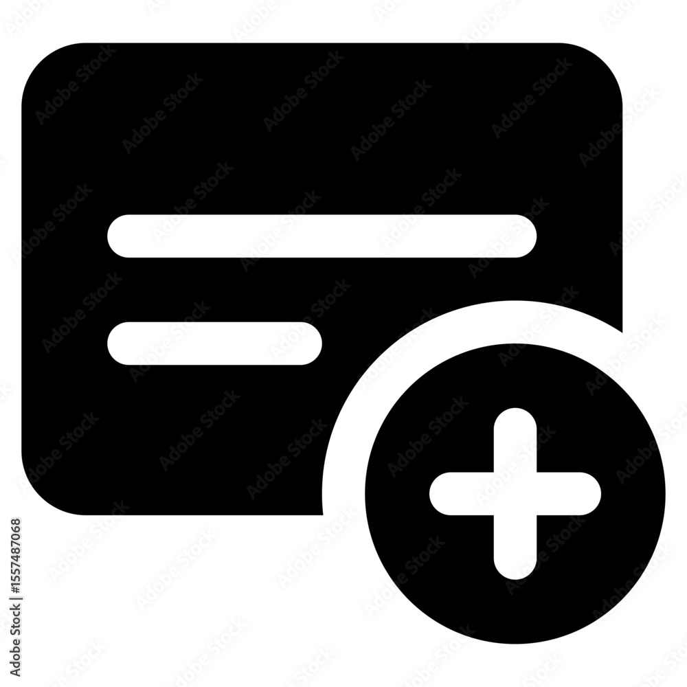 Obraz premium Add Subtitle Icon