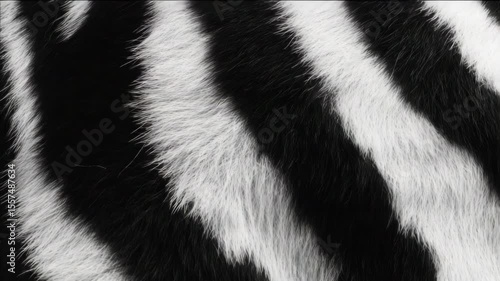 A close-up of zebra stripes with a textured, vivid design.
