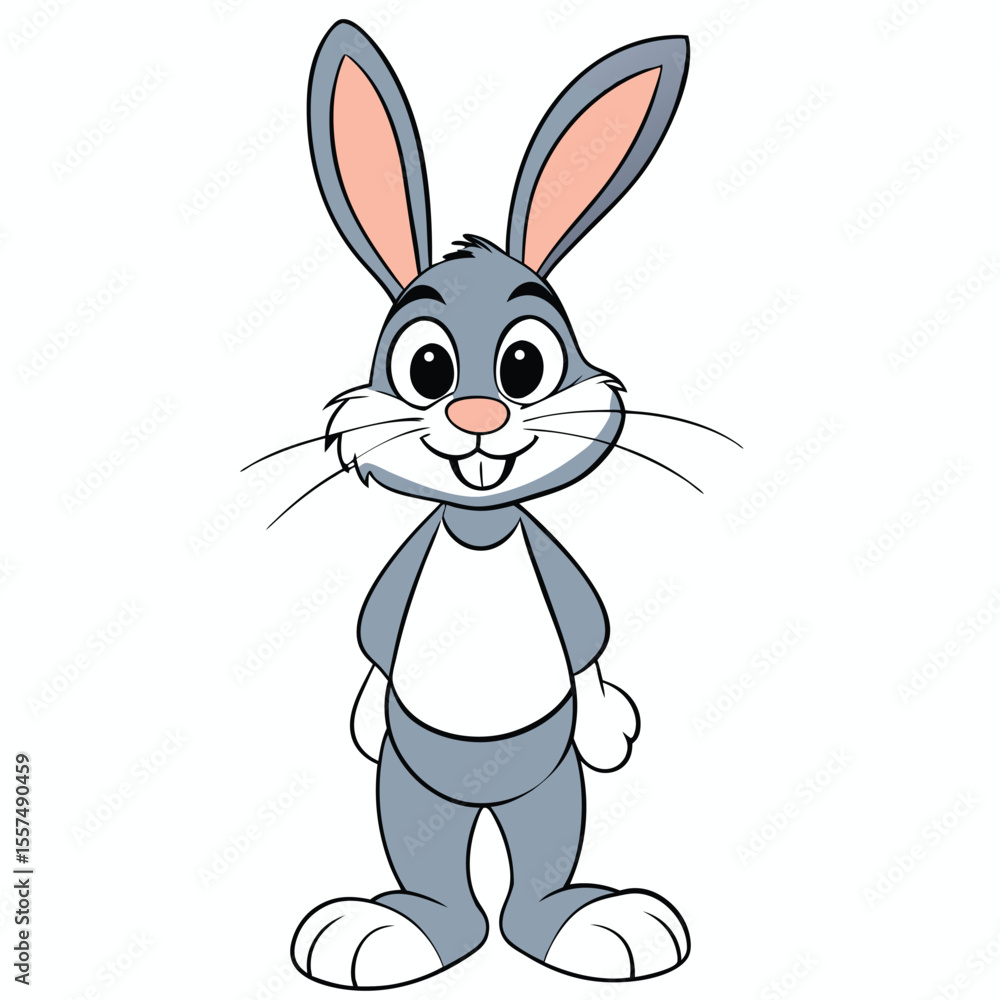 Fototapeta premium Sweet Rabbit Cartoon for Kids
