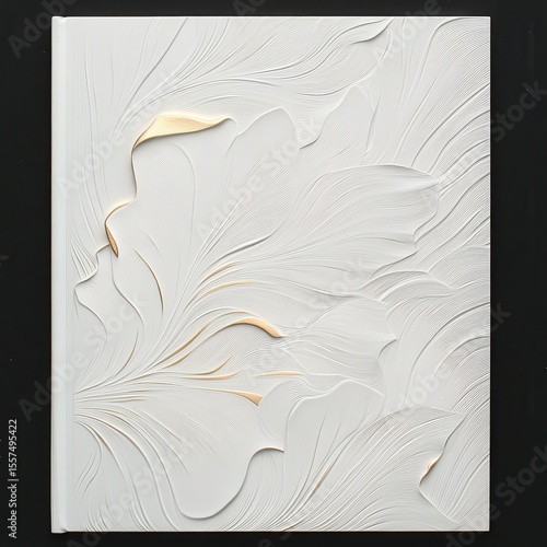 Embossed Floral Book Cover with Gold Foil Details --profile 773ghdn.