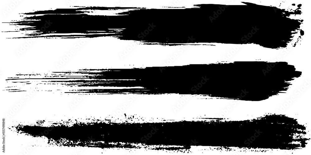 Set of paint brush strokes and backgrounds. Hand drawn design elements. Isolated vector grunge images black on white. Set of paint brush strokes and backgrounds. Hand drawn design elements. Isolated vector grunge images black on white.