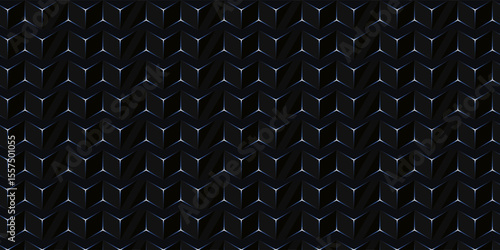 Dark black and gray white horizontal hexagonal technology abstract vector background. red bright energy flashes under hexagon in futuristic modern technology wide banner. Dark gray honeycomb texture