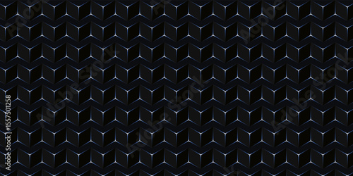 Dark black and gray white horizontal hexagonal technology abstract vector background. red bright energy flashes under hexagon in futuristic modern technology wide banner. Dark gray honeycomb texture