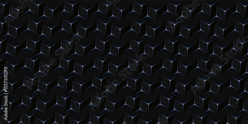 Dark black and gray white horizontal hexagonal technology abstract vector background. red bright energy flashes under hexagon in futuristic modern. Dark gray honeycomb texture